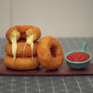 Cheesy Onion Rings