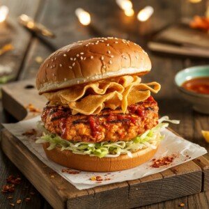 Firecracker Chicken Burger