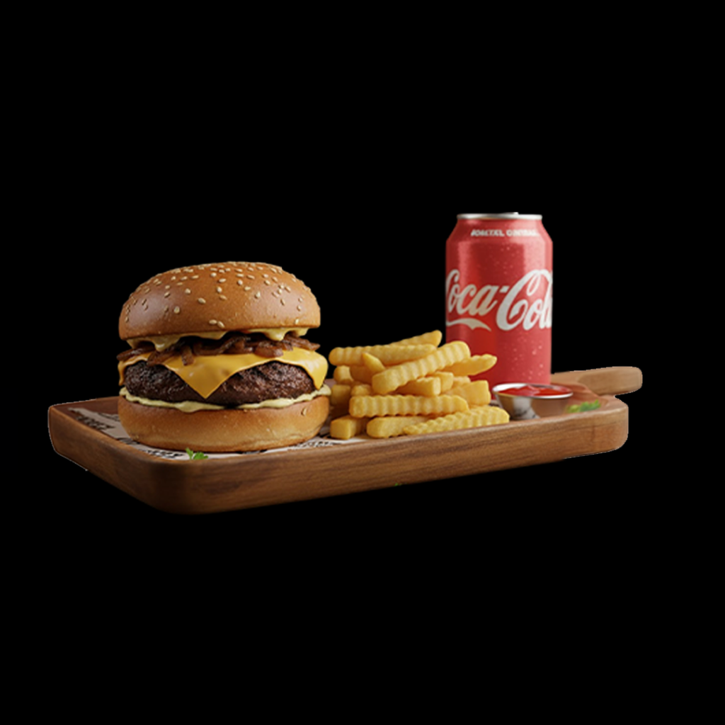 Deal-2 Singel Smash + Fries +Soda