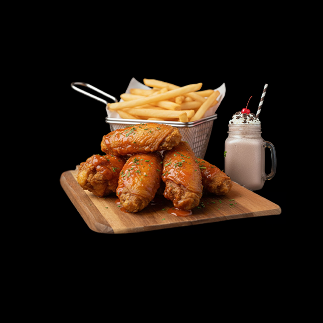 Deal-8 Wings 5 Pcs+Classic Fries+Shakes