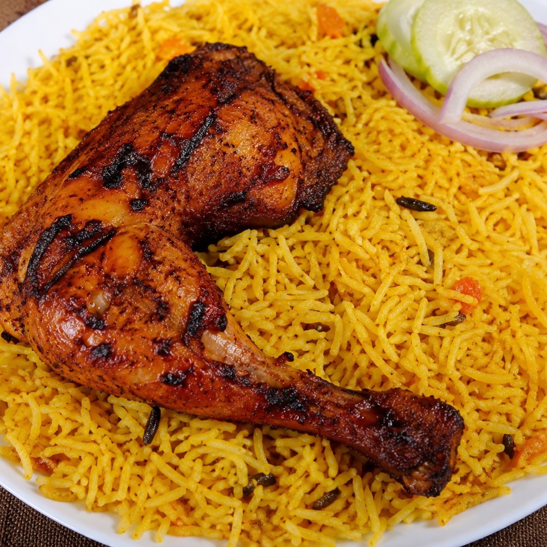 Grilled Chicken with Faham Rice
